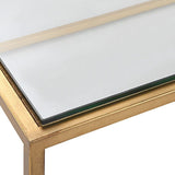 Modern European furniture - Gold Framed Coffee Table - www.oroa.com
