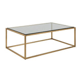 Modern European furniture - Gold Framed Coffee Table - www.oroa.com