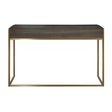 Modern European furniture - Dark Acacia 2-Drawer Writing Desk - www.oroa.com