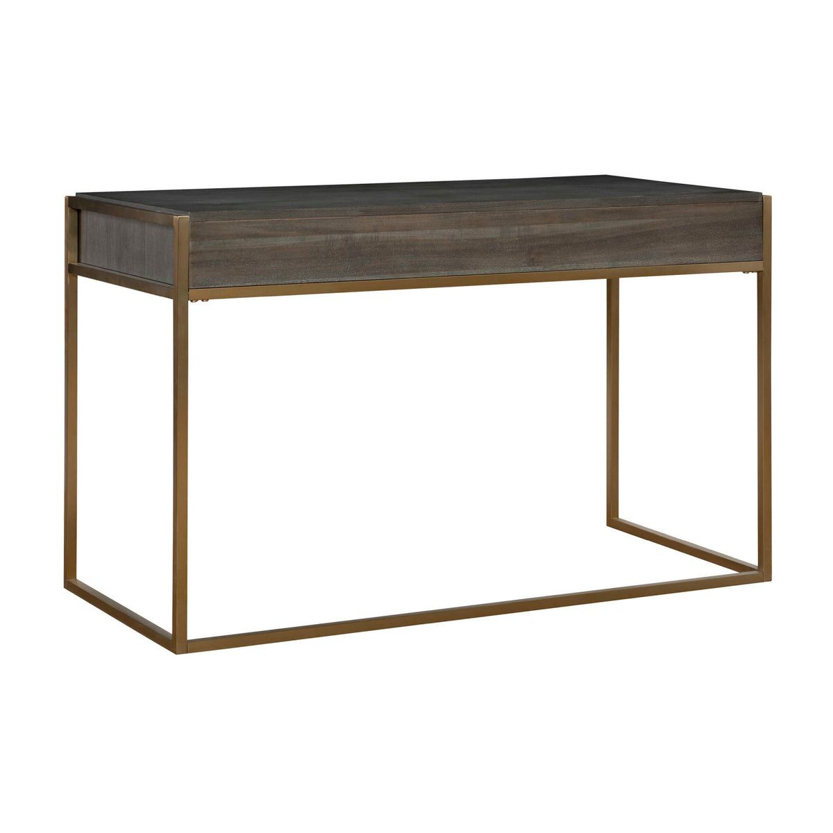 Modern European furniture - Dark Acacia 2-Drawer Writing Desk - www.oroa.com