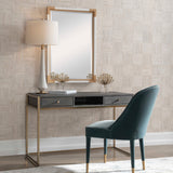 Modern European furniture - Dark Acacia 2-Drawer Writing Desk - www.oroa.com