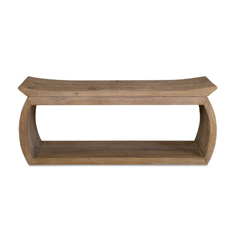 Modern European furniture - Elm Wood Accent Bench - www.oroa.com