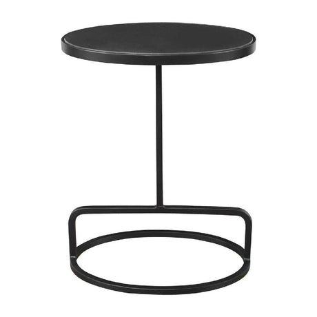 Modern European furniture - Iron Base Oval Accent Table - www.oroa.com