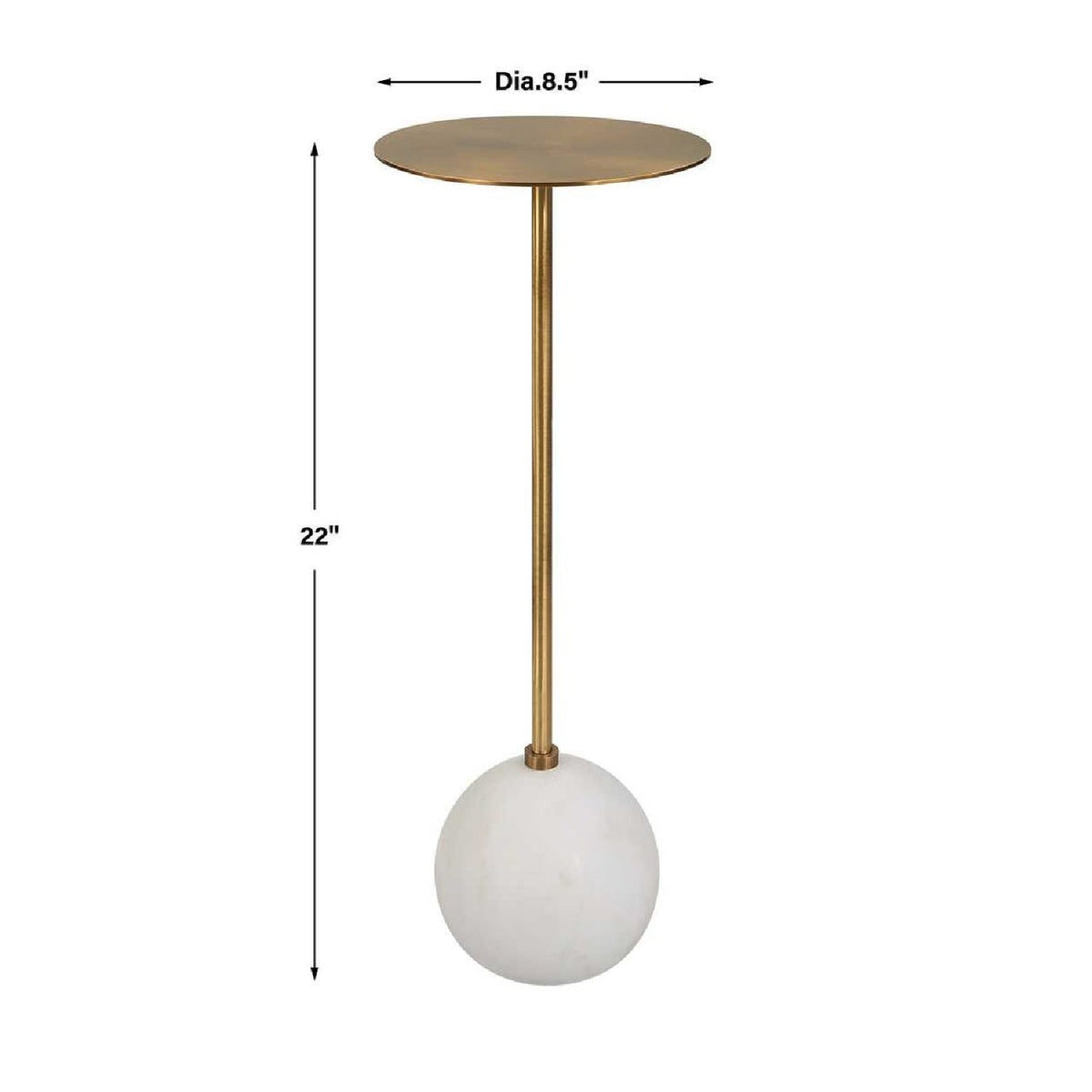 Modern European furniture - Gold Pedestal Drink Table - www.oroa.com