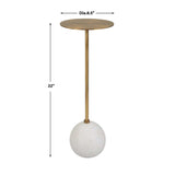 Modern European furniture - Gold Pedestal Drink Table - www.oroa.com