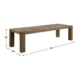 Natural Wood Dining Table Table by Uttermost Aldan, alternate view 7