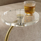Modern European furniture - Round Crystal Drink Table - www.oroa.com
