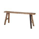 Rustic Pine Wood Bench by Uttermost Paddock, alternate view 3
