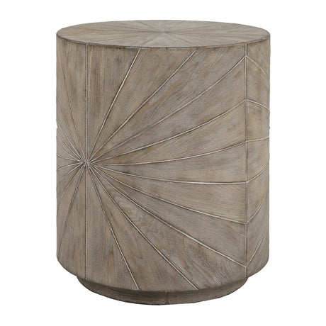 Starburst Fir Wood Side Table by Uttermost Starshine, alternate view 3