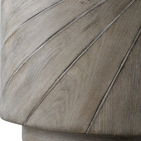 Starburst Fir Wood Side Table by Uttermost Starshine, alternate view 5