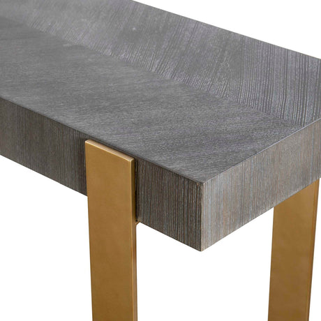 Gray Ash Console Table by Uttermost Kea, alternate view 5