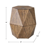 Mango Veneer Sunburst Side Table | Uttermost Volker - www.oroa.com
