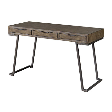 Modern European furniture - Mango Wood 3-Drawer Desk - www.oroa.com