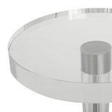 Crystal Pedestal Drink Table by Uttermost Pria, alternate view 4