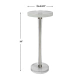 Crystal Pedestal Drink Table by Uttermost Pria, alternate view 3