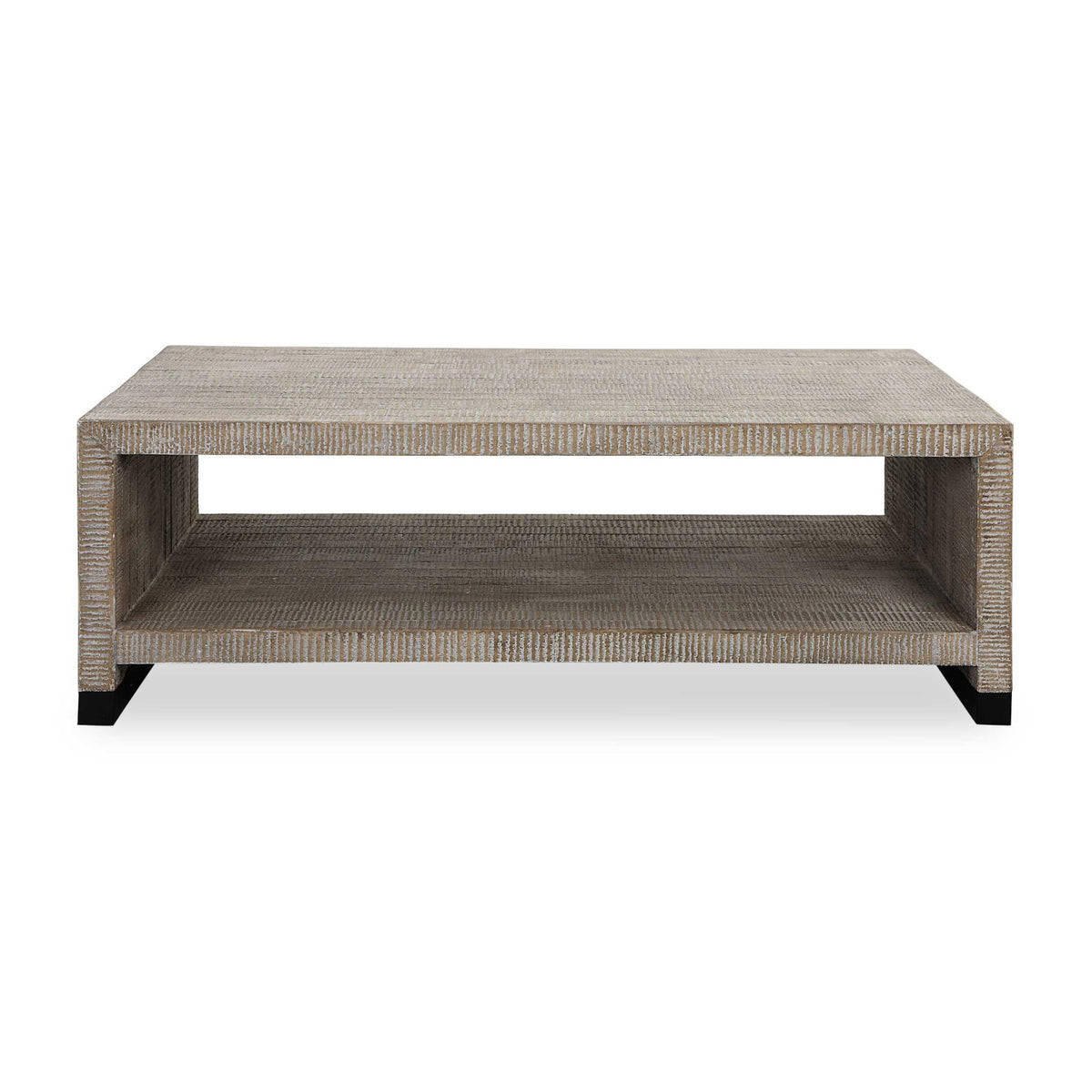 Modern European furniture - Whitewashed Wood Coffee Table - www.oroa.com