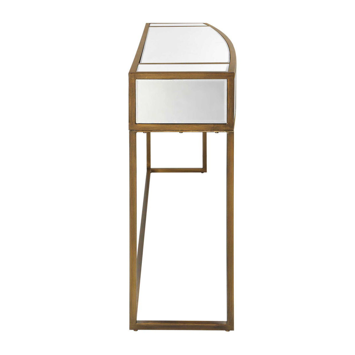 Modern European furniture - Gold Framed Mirror Console Table - www.oroa.com