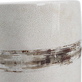 White Crackle Ceramic Garden Stool by Uttermost Comanche, alternate view 4
