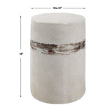 White Crackle Ceramic Garden Stool by Uttermost Comanche, alternate view 6