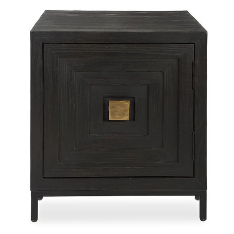 Black Wooden 1-Door Accent Cabinet by Uttermost Aiken, alternate view 3