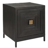 Black Wooden 1-Door Accent Cabinet by Uttermost Aiken