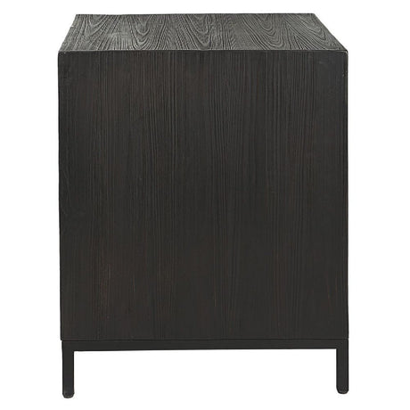 Black Wooden 1-Door Accent Cabinet by Uttermost Aiken, alternate view 4