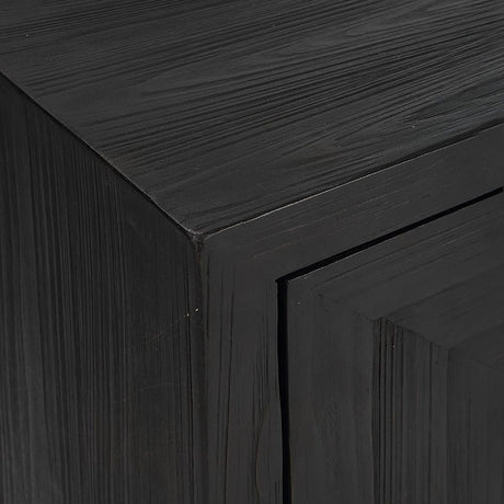 Black Wooden 1-Door Accent Cabinet by Uttermost Aiken, alternate view 6