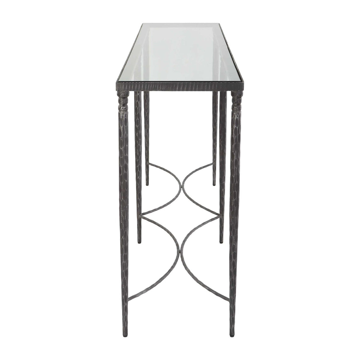 Tempered Glass Console Table by Uttermost Washington, alternate view 3