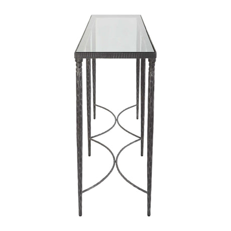 Tempered Glass Console Table by Uttermost Washington, alternate view 3