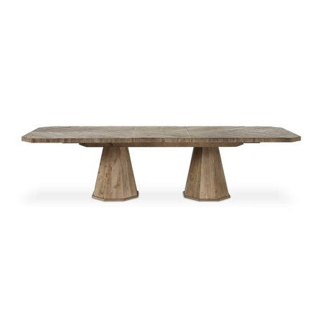 Modern European furniture - Wooden Herringbone Dining Table - www.oroa.com