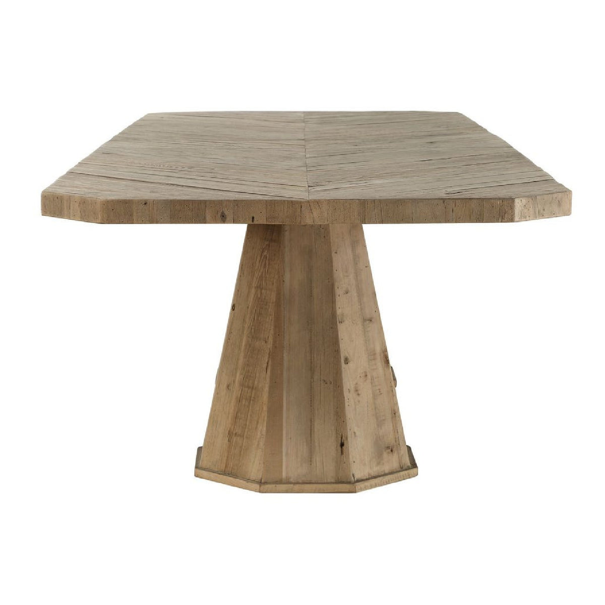 Modern European furniture - Wooden Herringbone Dining Table - www.oroa.com