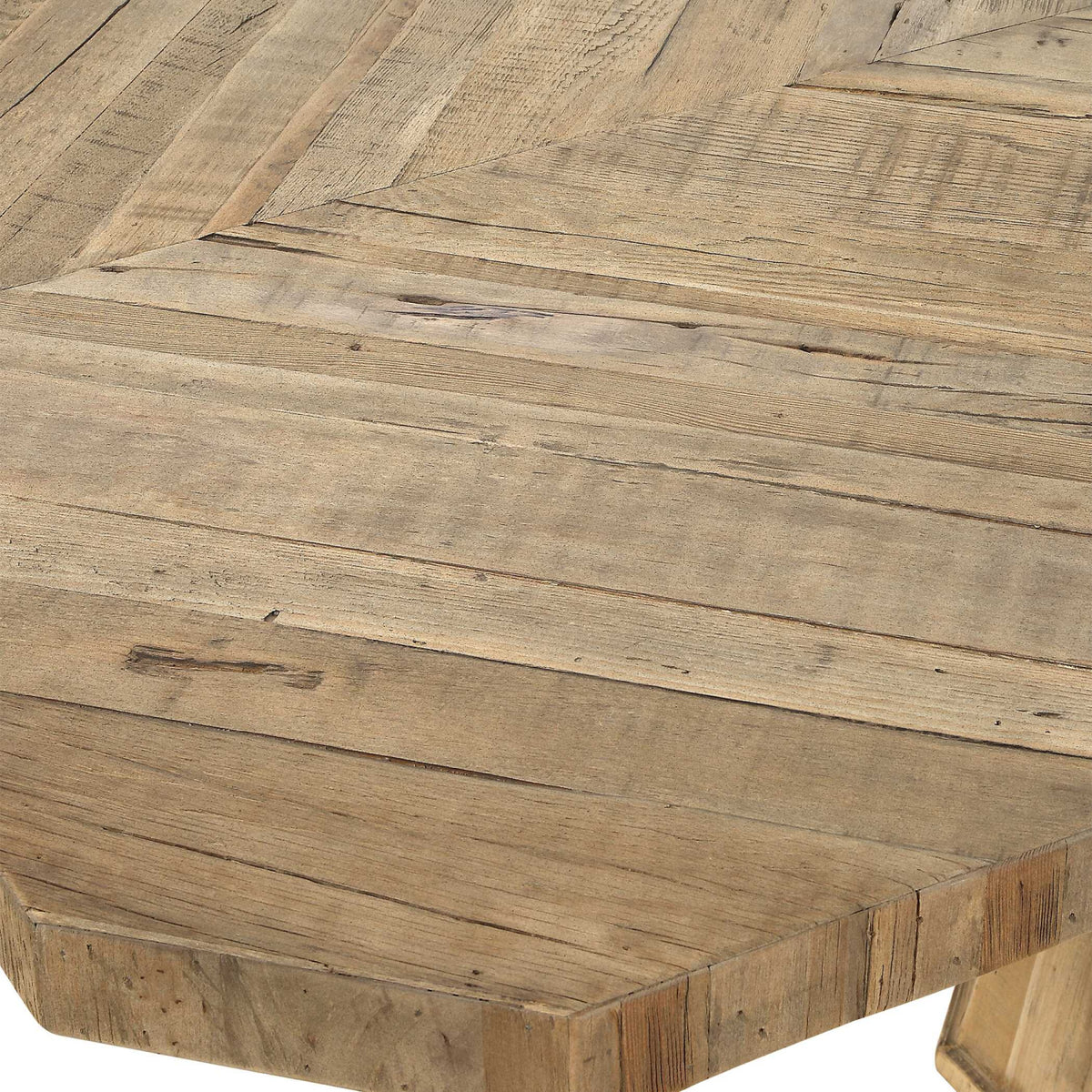 Modern European furniture - Wooden Herringbone Dining Table - www.oroa.com