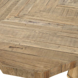 Modern European furniture - Wooden Herringbone Dining Table - www.oroa.com