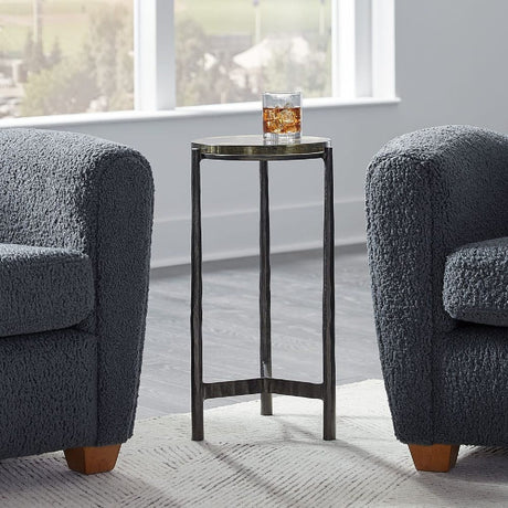 Modern European furniture - Round Glass Indoor/Outdoor Accent Table - www.oroa.com
