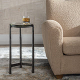 Modern European furniture - Round Glass Indoor/Outdoor Accent Table - www.oroa.com