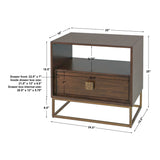 Wooden 1-Drawer Side Table by Uttermost Bexley, alternate view 6