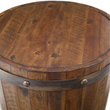 Rustic Acacia Wood Side Table by Uttermost Ceylon, alternate view 3