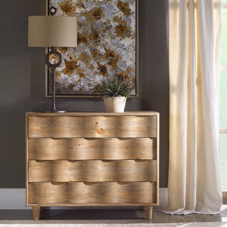 Pine Wood 4-Drawer Accent Chest by Uttermost Crawford, alternate view 5