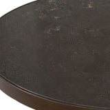 Modern European furniture - Iron Base Oval Accent Table - www.oroa.com