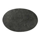 Modern European furniture - Iron Base Oval Accent Table - www.oroa.com