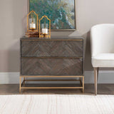 Oak Herringbone 2-Drawer Chest by Uttermost Armistead, alternate view 9