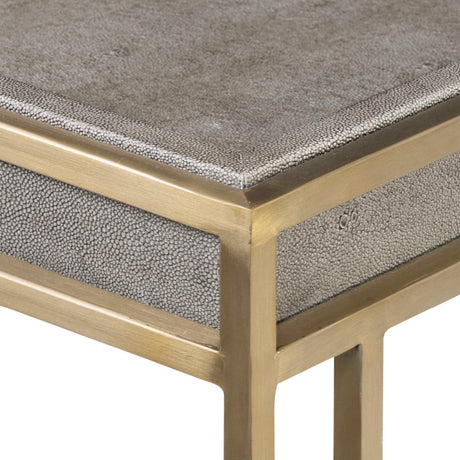Modern European furniture - Black Shagreen Look Console Table - www.oroa.com
