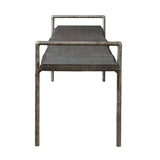 Gray Acacia Wood Bench by Uttermost Chandos, alternate view 4