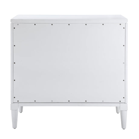 Modern European furniture - Geometric Carved 3-Drawer Chest - www.oroa.com