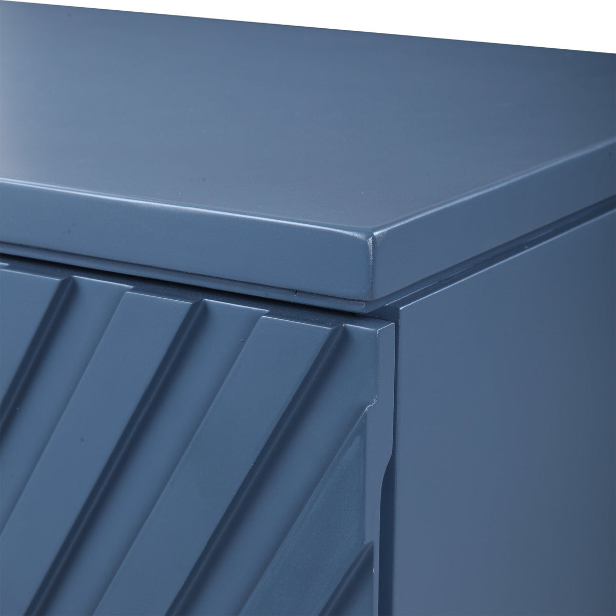 Modern European furniture - Geometric Carved 3-Drawer Chest - www.oroa.com