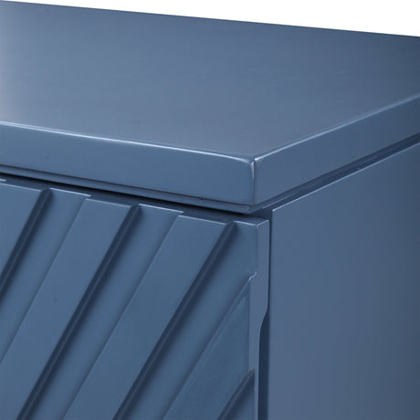 Modern European furniture - Geometric Carved 3-Drawer Chest - www.oroa.com