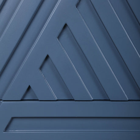 Modern European furniture - Geometric Carved 3-Drawer Chest - www.oroa.com