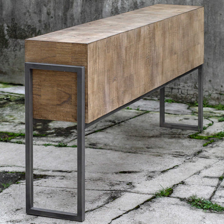 Modern European furniture - Solid Mahogany Console Table - www.oroa.com
