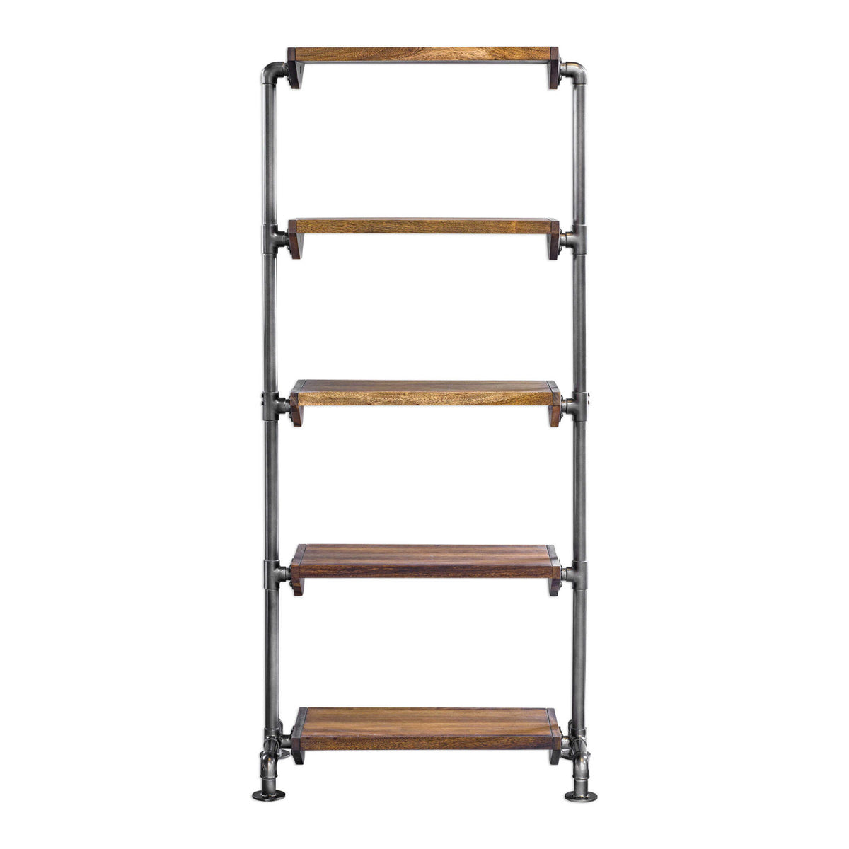 Modern European furniture - Acacia Wood 5-Shelf Bookcase - www.oroa.com
