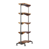 Modern European furniture - Acacia Wood 5-Shelf Bookcase - www.oroa.com